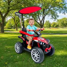 CUATRIMOTO  ELECTRICA CON CONTROL  Y CARPA